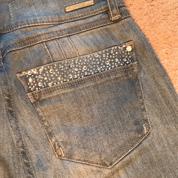 Mossimo Small Steel Blue Jeans With Gemstones - Picture 7 of 14